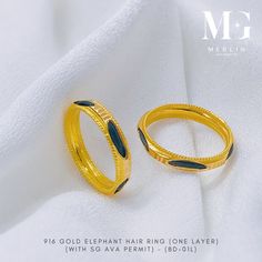 *Price is for one piece (unless stated). *( After placing order, please send us a message with your contact number (for logistics purpose) in the following format: +(Country code)-(area code)-(contact number)* 22K 916 Gold [BD-01L] One Layer Elephant Hair Ring (With SG AVA Permit) Size & Weight: Please refer to the variations.  ---------------------------------- Gold Type: 916 Gold (22K)  Hallmark: 916 Stamped Package Content (Merlin Goldsmith): Jewellery Box, Paper Bag, Official E-Receipt *Ring Elephant Hair Ring Gold, Elephant Hair Ring, Elephant Ring Gold, Elephant Hair, Elephant Ring, Box Paper, Gold Ring Designs, Original Gifts, Hair Rings