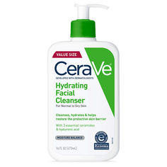 PRICES MAY VARY. This product is non-sealed [ GENTLE FACE CLEANSER ] Daily face wash with hyaluronic acid, ceramides, and glycerin to help hydrate skin without stripping moisture. Removes face makeup, dirt, and excess oil, provides 24-hour hydration and leaves a moisturized, non-greasy feel. [ NON-FOAMING CLEANSER ] Moisturizing face wash with a lotion-like consistency feels smooth as it cleanses, even on sensitive, dry skin. Fragrance-free, paraben-free, non-comedogenic and non-drying. Certifie Cerave Hydrating Facial Cleanser, Hydrating Facial Cleanser, Cerave Skincare, Hydrating Face Wash, Gentle Face Cleanser, Daily Face Wash, Daily Facial Cleanser, Dry Skin Body, Face Washing