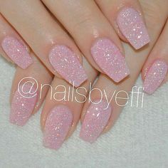 Sparkly Acrylic Nails, Pink Nail Art Designs, Fingernail Designs, Bride Nails, Acrylic Nails Coffin Short, Short Acrylic Nails Designs