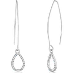 PRICES MAY VARY. STYLISH DESIGN - These minimalist teardrop earrings are the perfect pair of wire threader earrings for any occasion. The elegant upside-down hoop features a hanging tear drop dangle with pave simulated diamonds, making these sparkly earrings the perfect addition to any jewelry collection. SUPERIOR QUALITY - Every detail has been fine-tuned for maximum quality, longevity, and comfort. Approximate Measurements: 2.15 inches long. Lightweight, silver tone plated metal and pave cubic Gold Teardrop Earrings, Dressy Earrings, Formal Earrings, Silver Threader Earrings, Long Silver Earrings, Bling Earrings, Silver Statement Earrings, Silver Bling, Prom Earrings