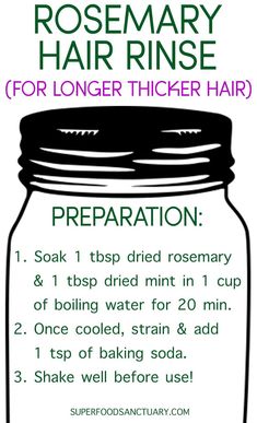 Rosemary is a well-known culinary herb but it’s also been used as a hair rinse by women in the Mediterranean region! I will show you how to make rosemary hair rinse for hair growth below. Rosemary Hair Rinse, Thick Hair Remedies