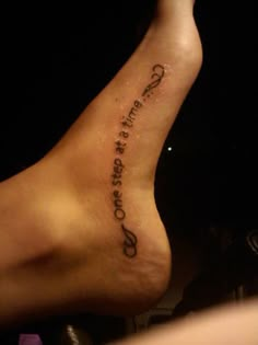 a person with a tattoo on their foot that says, ohh like it's too added 1 year ago from @ checkoutmynk com