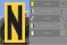 an image of a yellow and black object in minecraft with the text below it