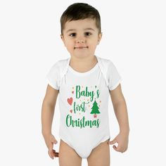 The price includes a one-sided print. AkemsDesigns Funny Saying Shirt, Humorous T-Shirt, baby shirt, Baby Clothing, Baby's first Christmas ◾️ Adult Unisex T-Shirts, Adult Unisex Hoodies, Youth T-Shirts, Toddler TShirts, Baby Bodies, baby outfit ◾️ Our Products are of premium quality and soft material ◾️ Please select your product style, color, and size drop-down menus Shirt Details .: 100% combed ringspun cotton (fiber content may vary for different colors) .: Infant unisex fit .: Light fabric ( Newborn Christmas Outfit, Funny Baby Tees, Bebe T Shirt, Newborn Christmas, Santa's Little Helper, Baby's First Christmas, Ribbed Bodysuit, Baby Outfits, Baby Body