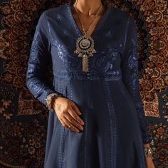 One Piece Outfit Size Medium But Can Fit Small And Medium Pakistani Indian Desi Can Do Lower Price With Direct Payment Festive Indigo Anarkali Dress, Traditional Blue V-neck Dress, Fitted Anarkali Maxi Dress With V-neck, Traditional Festive Midi Dress For Party, Fitted Indigo Dress For Festive Season, Traditional Long Sleeve Midi Dress For Party, Festive Fitted Indigo Dress, Festive Indigo Fitted Dress, Fitted Anarkali V-neck Dress