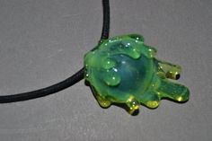 Green Slime Pendant Necklace Aquamarine Steampunk Gift for Him Gift for Her Best Friend Gift Perfect Alien Stuff, Core Aesthetics, Green Slime, Funky Jewelry, Ball Pendant, Best Friend Gift, Fort Collins, Dream Jewelry, Jewelry Inspo