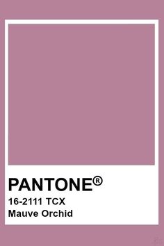 pantone's mauve orchid color is shown with the text pantonee