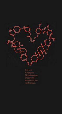 the poster for caffeine is shown in red and black with an image of a heart