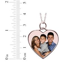 This personalized medium heart-shaped photo necklace is certain to be loved. Crafted in 10K rose gold A photo of your choice appears on the front of the charm and your message is engraved on the back The heart charm measures 28.17 x 28.45mm The 18-inch rope chain secures with a spring ring clasp Please follow these steps: 1) Place your order; 2) Text your photo from your smartphone to (330) 435-8997; and 3) When prompted, please respond with your Order Confirmation #. Standard text messaging rates may apply. Personalized Rose Gold Heart Pendant Jewelry, Rose Gold Heart Pendant Jewelry For Personalized Gift, Personalized Double Heart Rose Gold Necklace, Customizable Heart-shaped Rose Gold Jewelry, Personalized Rose Gold Heart Pendant Necklace, Customizable Rose Gold Heart Necklace For Valentine's Day, Personalized Rose Gold Heart Necklace For Valentine's Day, Personalized Heart Shaped Rose Gold Necklace, Personalized Rose Gold Heart-cut Necklace