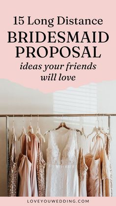 Looking for the perfect long distance bridesmaid proposal ideas? We’re sharing 15 unique, cute, and cheap ways to as your bridesmaids to be part of your big day! Click through for all of the unique bridesmaid proposal ideas for your long distance friends. Ways To Ask Bridesmaids, Long Distance Friends, Bridesmaid Gifts Unique