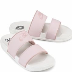 Nike Slides For Spring Beach Outings, Spring Nike Comfortable Sandals, Nike Summer Flat Slides, Nike White Slide Sandals, Nike Flat Sandals For Summer, Nike Spring Slides, Nike Casual Sandals For Summer, Nike Casual Summer Sandals, Nike Summer Slides With Round Toe