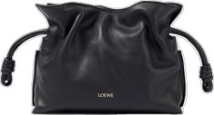 Leather Clutch With Leather Handles For Evening, Leather Evening Clutch With Leather Handles, Luxury Leather Clutch For Work, Luxury Evening Clutch With Leather Handles, Luxury Leather Clutch With Dust Bag, Loewe Flamenco Bag Mini, Loewe Flamenco Bag, Loewe Bag Charm, Loewe Mini Puzzle Bag