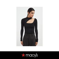 in stock Modern Tops For Night Out In Fall, Modern Black Top For Night Out, Modern Tops For Night Out, Soho, Buy Online, Black