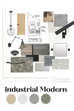 Mood Board, Interior Design Inspo, Industrial Modern Modern Mood Board, Budget Spreadsheets, Interior Design Industrial, Modern Industrial Interior, Dental Office Design