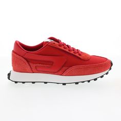 Model Name: S-Racer Lc Model Number: Y02874-P4428-H8983 Material: Suede Color: High Risk Red Goji Berry Condition: New With Box Width: Medium (B, M) Diesel Offers Trendy And Stylish Models That Look Great With Jeans. Diesel Provides A Great Look But Also Provides Comfort With A Rubber Sole Allowing For Everyday Use. When It Comes To Choosing An Outfit Diesels Are Always A Good Way To Go! Athletic Boots, Diesel Shoes, Sneakers Slippers, Slippers Womens, Womens Footwear, Mens Footwear, Holiday Promotions, Goji Berry, Boots Casual