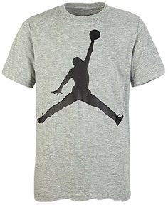 NWT Nike Air Jordan Boy's XL 18-20 Dark Heather Grey S/S T-Shirt 952423-042 B9. Condition is "New with tags". Nike Athletic Heather Crew Neck T-shirt, Nike Cotton T-shirt In Athletic Heather, Nike Gray T-shirt With Logo Print, Nike T-shirt In Athletic Heather With Logo Print, Nike Athletic Heather T-shirt With Logo, Nike Graphic Print T-shirt In Athletic Heather, Jordan Boys, Jumpman Logo, T Shirt Image