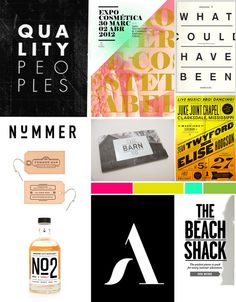 the logos and packaging design for various brands