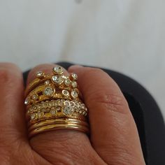 Fun Gold Rings Each One $6 Gold Costume Jewelry Ring For Gift, Gold Costume Jewelry Ring For Anniversary, Gold Jewelry Fashion, Jewelry Gold, Womens Jewelry Rings, Gold Jewelry, Gold Rings, Jewelry Rings, Women's Fashion