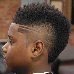 Burst Fade Mohawk + 2 Lines New Haircuts For Boys, Black Mohawk Hairstyles, Boys Mohawk, Burst Fade Mohawk, Mohawk For Men, Smart Hairstyles, Mohawk Haircut