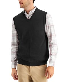 Stay sharp and stylish with the Club Room Men's Solid V-Neck Sweater Vest in deep black. This classic piece, exclusive to Macy's, is versatile and easy to layer over your favorite button-downs for a polished look. Made with a soft and comfortable fabric, this vest is perfect for both casual and dressier occasions. Powered by Frooition All Items See our eBay store for more great items > > Shop Categories ApparelBelt Apparelgloves Bag Blazer Coat Hat Jeans Necktie Pajamas Pants Robe Shirt Shorts Sleepwear Slippers Socks Suit Sweater Sweatshirt Swimwear Underwear Vest Wallet Club Room Mens V Neck Sweater Vest Black Small Item Description Check out our ebay store for weekly deals AND SAVE BIG! Shop our Store and Save Big the More You Buy SAVE 15% ON YOUR ENTIRE ORDER WHEN YOU BUY 3 OR MORE ITE Burgundy Vest, Sweater Vest Mens, Club Room, Casual Vest, Deep Black, Mens Green, Mens Navy, Sleeveless Sweater, Knit Vest