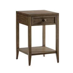 Cypress Point 1 Drawer Nightstand Hardwood Nightstand, Brown End Tables, Belfort Furniture, Open Display Shelf, Tommy Bahama Home, Driftwood Finish, Lexington Home, Bedside Storage, Night Stands