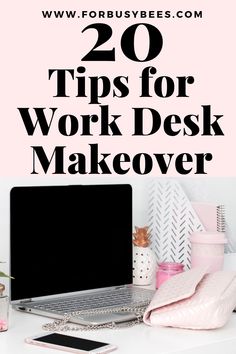 Work desk makeover Office Desk Organization At Work Cubicle, Small Desk Decor Ideas, Work Desk Decor Ideas, Aesthetic Study Desk Decor, Office Desk Decor For Work Cubicle Women, Cubicle Decor Office Work Spaces, Office Desk Decor For Work Cubicle, Pink Office Ideas, Small Desk Decor