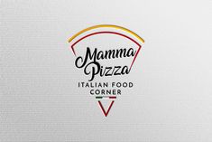 the italian food corner logo is designed to look like it has been made from paper