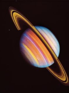 an image of the planet saturn taken from space