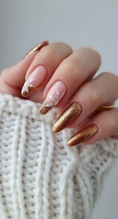 December Nails, Cute Christmas Nails, Snowflake Nails, Her Nails, Festival Nails, New Year's Nails, Xmas Nails