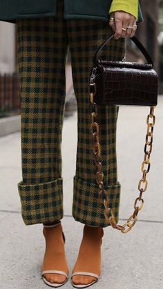 40s Mode, Mode Editorials, Winter Mode, Plaid Pants, Looks Vintage