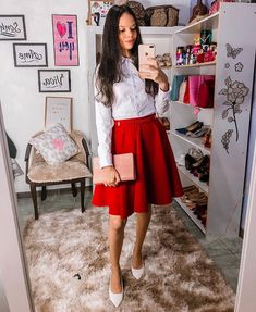 Look Rose, Midi Skirt, Skirt, Crochet, Red, Clothes