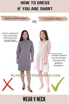 30 Best Ways to Dress if you are Short (Comprehensive guide) Short Womens Fashion, High Neckline Dress, Funny Fashion, Trendy Fall Outfits