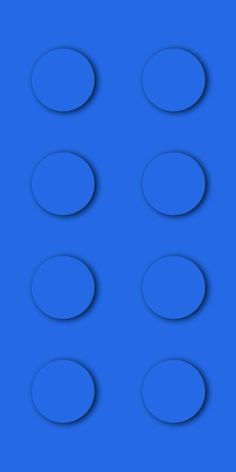 several circles are arranged on a blue background