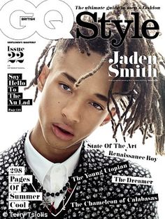 a man with dreadlocks is featured on the cover of gq style magazine