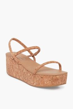 Natural Cork Honor Sandals | Matisse Types Of Footwear, Neutral Wedges, Summer Dressing, Ar Accessories, Retro Clothing, Monogram Styles, Chunky Platform, Nature Girl, Blush Makeup