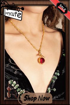 Pomegranate Design Turkish Gold Necklace Elegant Red Locket Necklaces, Pomegranate Necklace, Pomegranate Design, Spiritual Meaning, Pomegranate, Gold Necklace, Fruit, Gold, Design