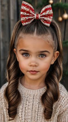 christmas hairstyles for kids Kids Christmas Hairstyles, Fun Christmas Hairstyles, Christmas Hairstyles For Kids, Style Salon, Styling Guide, Christmas Hairstyles, Hairstyles For Kids, Hair Tutorials, Perfect Style