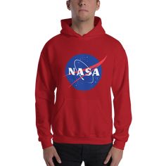 NASA 'MEATBALL LOGO' HOODIE - The Space Store Nasa Sweatshirt, Space Hoodie, Astronaut Suit, Nasa Hoodie, Astronaut Costume, Nasa Shirt, Nasa Logo, Research Center, Soft Air