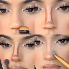 #makeuptips #beautytips #makeuphacks #amazinng #makeup #Facts #realbeauty #viraltrend Teknik Makeup, Makeup Cantik, Korean Makeup Tips, Nose Makeup, Makeup Korean, Gyaru Makeup, Face Charts, Makeup Order, Simple Makeup Tips