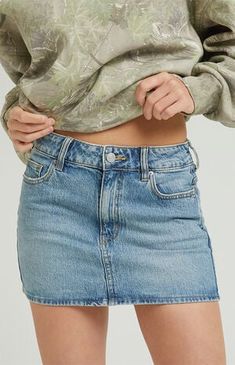 Pacsun Denim Skirt, Pacsun Outfits, Unrealistic Wishlist, Slim Fit Cargo Pants, Kids Activewear, Denim Inspiration, Xmas List, Skirt Trends