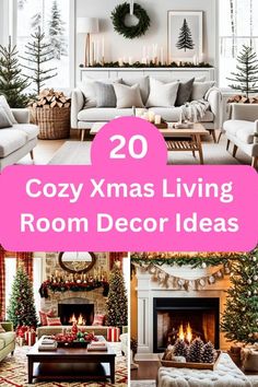 cozy christmas living room decor ideas