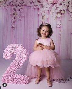 Kids Birthday Dresses, 2nd Birthday Party For Girl, Baby Birthday Dress, Baby Party Dress, Girl Birthday Themes, Love Tag