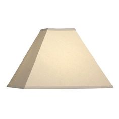 a white lamp shade on a white background