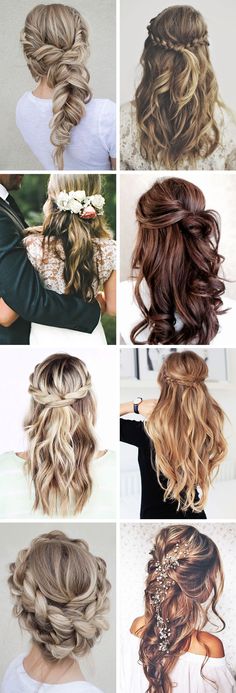 New Braided Hairstyles, Skirt Diy, Pony Tails, Fishtail Braid, Long Hair Wedding Styles, Braids With Curls, Wedding Hair Inspiration, Bridal Hairstyles