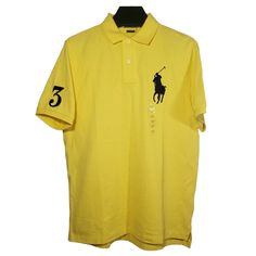 New, With Tags, Polo Ralph Lauren Classic Fit Mesh Polo Shirt. Made In Vietnam, 100% Cotton. Men's S Chest 20" Length 28.5" Fitted Yellow Polo Shirt For Summer, Yellow Polo Collar Shirt For Summer, Fitted Yellow Top With Polo Collar, Fitted Yellow Polo Shirt For Spring, Summer Yellow Polo Shirt With Polo Collar, Yellow Polo Shirt With Collar For Summer, Yellow Collared Polo Shirt For Summer, Yellow Summer Polo Shirt, Yellow Short Sleeve Polo Shirt For Spring