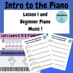 the piano lesson for beginners to learn how to play music