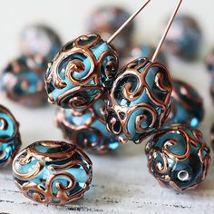 Handmade Glass Beads  Czech Lampwork Beads  Czech Glass Czech Glass Jewelry, Vintage Jewelry Crafts, Handmade Lampwork Bead, Handmade Glass Beads, Lampwork Glass Beads, Lampwork Beads, Czech Glass Beads, Glass Jewelry, Jewelry Making Supplies