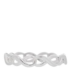 This is an authentic TIFFANY Sterling Silver Narrow Infinity Band Ring 50 5.5. This ring is crafted of sterling silver and features an infinity motif band with a polished finish. Tiffany Infinity Ring, Infinity Band Ring, Tiffany Rings, Infinity Band, Tiffany Jewelry, Infinity Ring, Sterling Ring, Band Ring, Band Rings