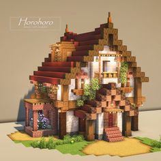 an image of a house made out of lego blocks