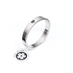 "❤ The original Silver Floret promise ring now made with a superior quality Sterling Silver and with FREE engraving. This is a 3mm wide flat ring band, with a tiny heart, either on the outside or on the inside of the ring. Made to order especially for you in .925 Sterling Silver. Please carefully review the full item description below and our Shop Policies. ❥ FREE Scribe Engraving ❥ FREE Ring Box ❥ FREE First Class Shipping CUSTOM ITEM MADE TO ORDER ✿ This is a custom made-to-order item. It will Minimalist Engraved Stainless Steel Promise Ring, Minimalist Stainless Steel Engraved Promise Ring, Minimalist Stackable Rings For Promise On Valentine's Day, Minimalist Stackable Rings For Valentine's Day Promise, Stainless Steel Promise Rings For Valentine's Day, Minimalist Polished Heart Ring For Anniversary, Minimalist Round Heart Ring For Promise, Valentine's Day Promise Ring In Stainless Steel, Classic Stackable Heart Promise Ring